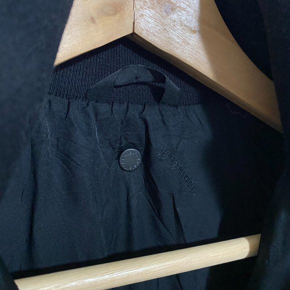 Belstaff Silver Label Black Coated Zip Up Vest Navy Trim Sz 44 (US 10/L) - Picture 8 of 15